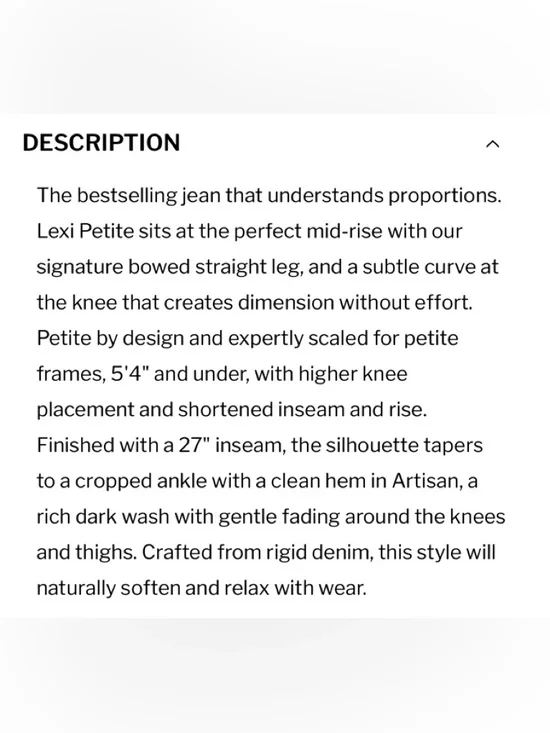 Pistola Lexi Mid Rise Bowed Straight Leg Jeans  Petite 27P - Picture 6 of 12